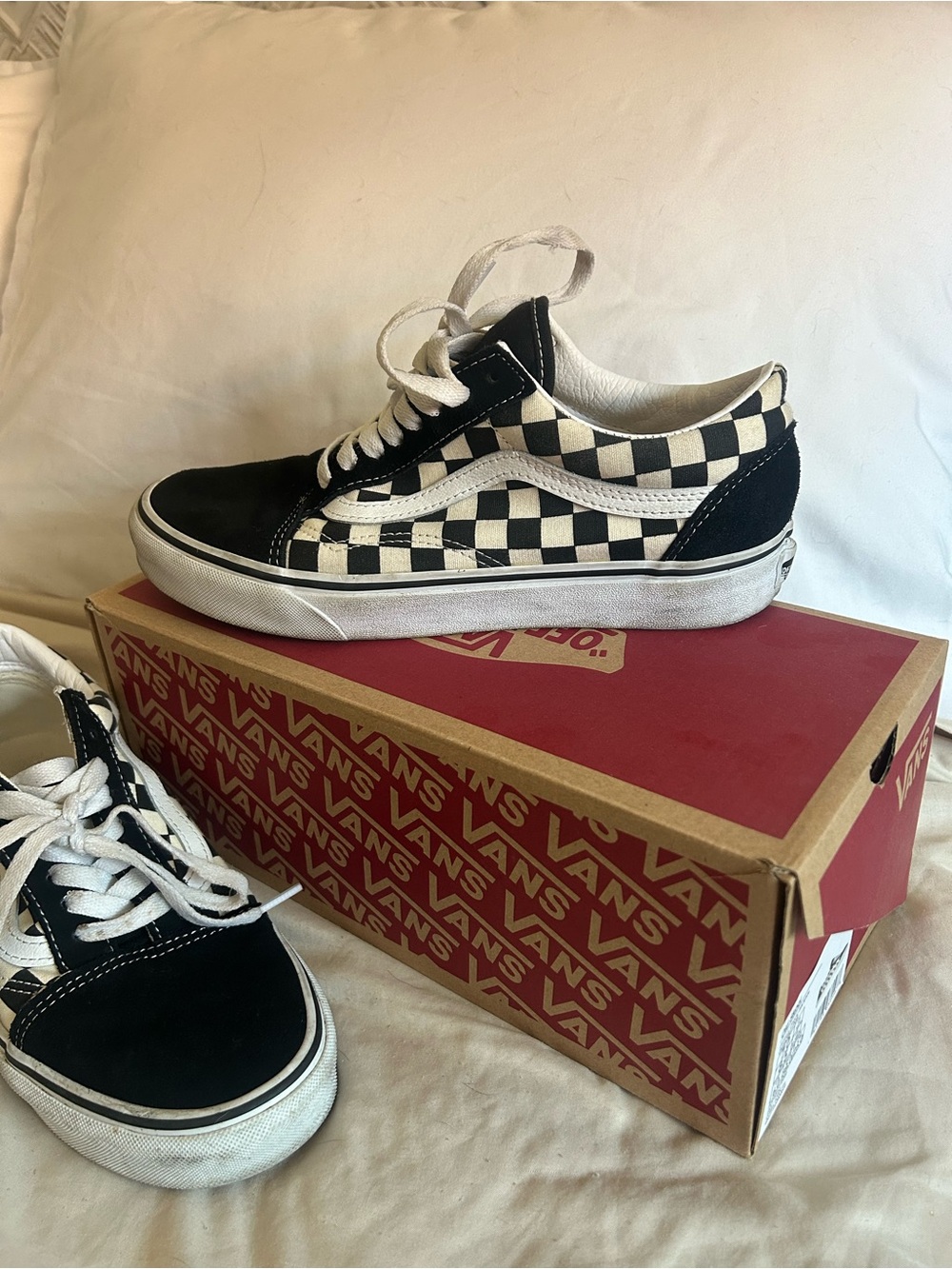 Vans Checkerboard Old Skool - Black & White
